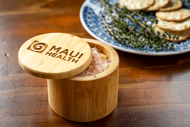 6 oz Round Salt Bamboo Box 32