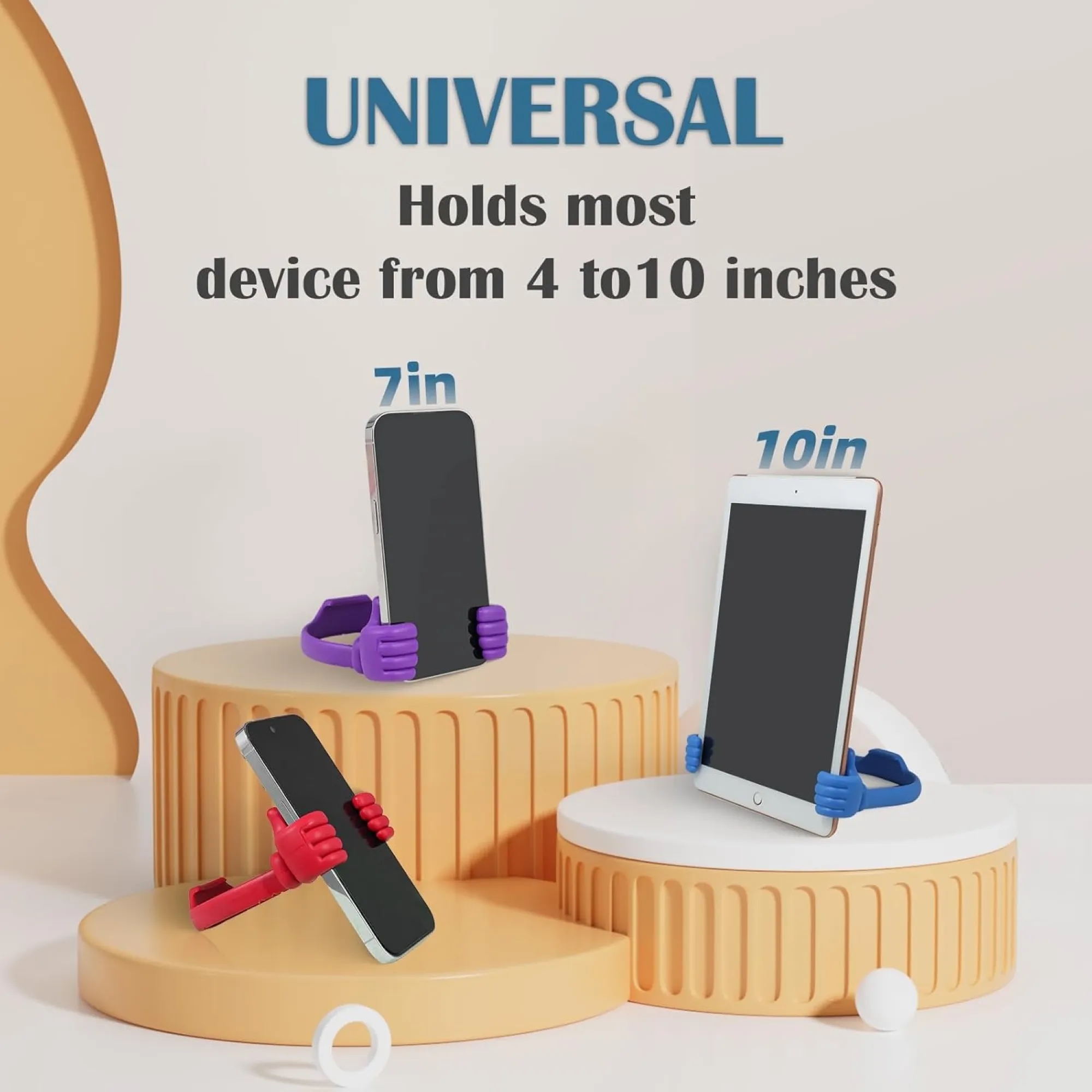 Adjustable Angle Multi Sized Universal Thumb Phone Stand 3