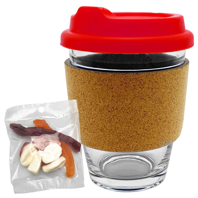 Jelly Party Mix in Cork Band Glass Coffee Cup 6