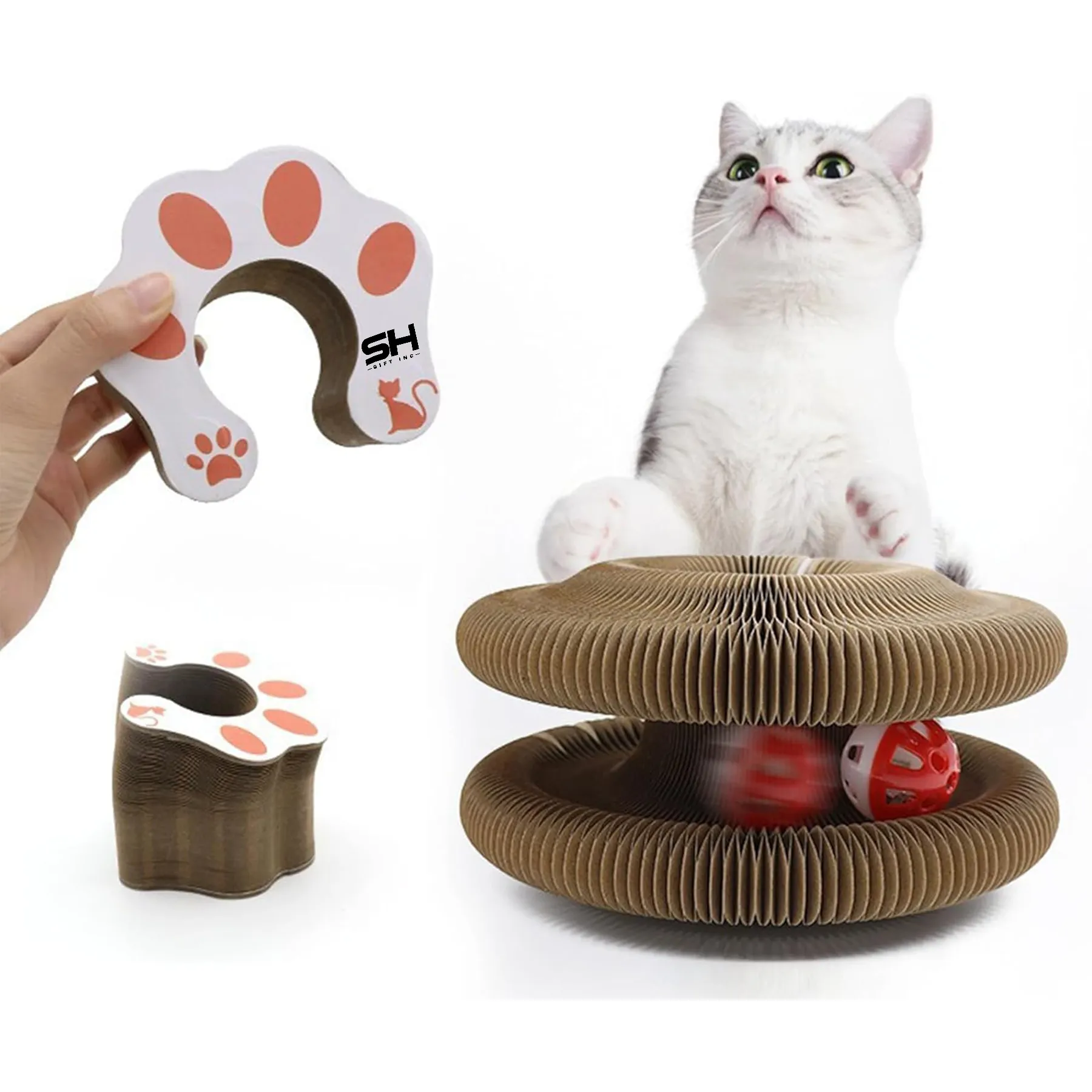 Magic Organ Cat Scratching Board Anxiety Toy Multi-Shape 4