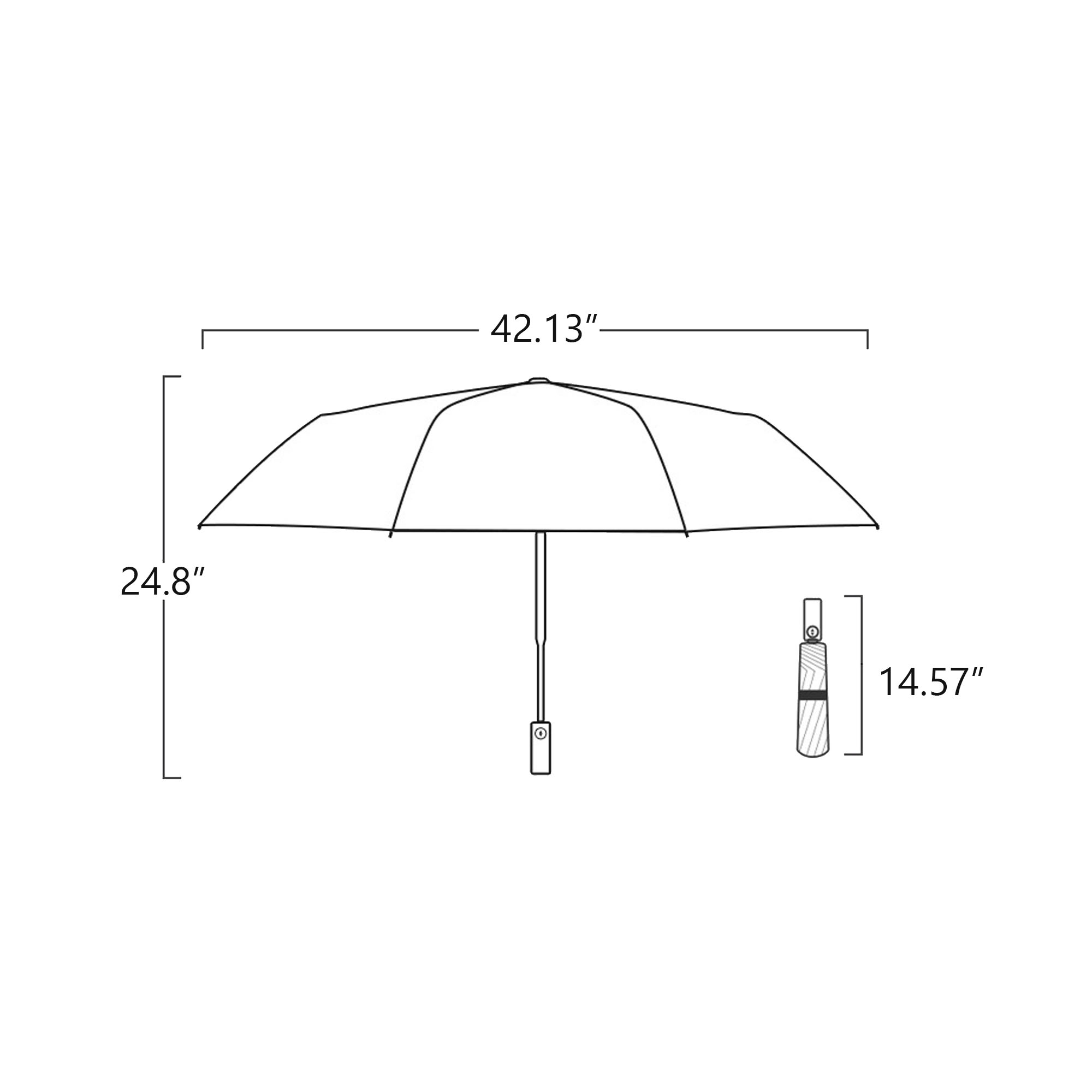 MOQ50 Foldable All-Weather Umbrella For Rain And Sun 2