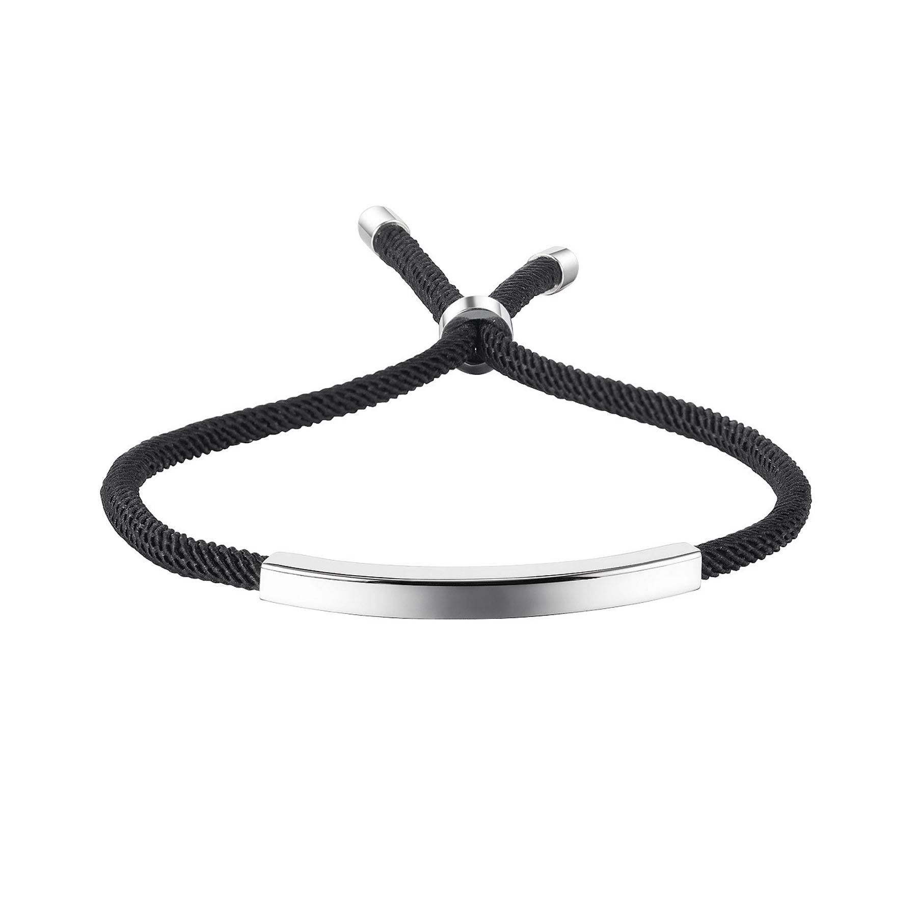 Weaving titanium steel couple bracelet 3