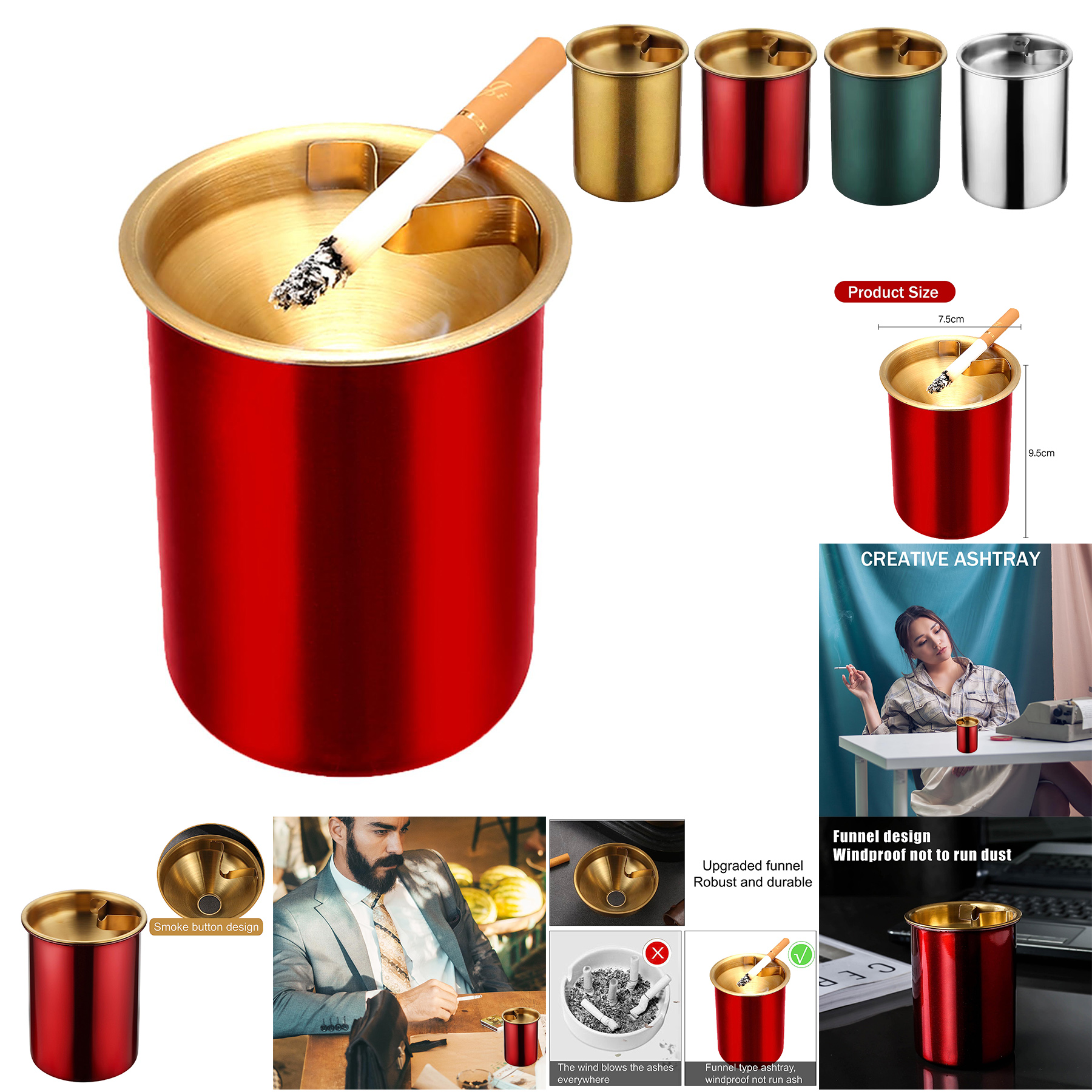Stainless Steel Ash Tray