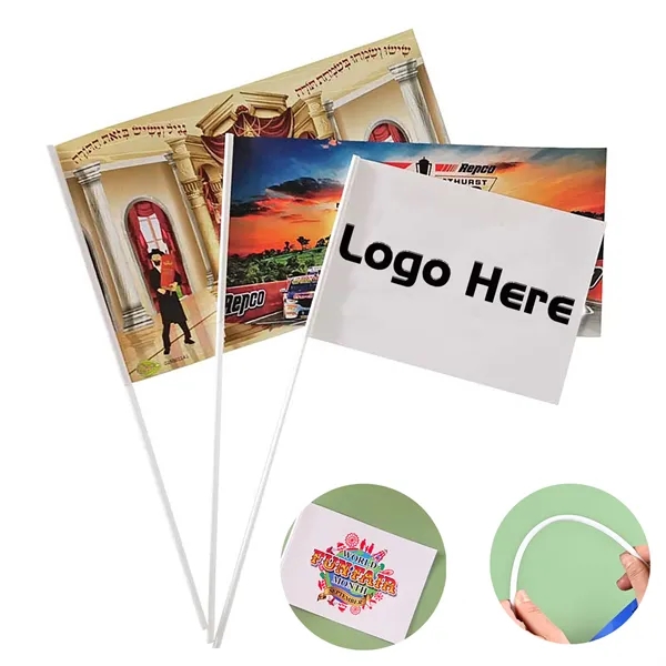A5 Custom Small Stick Flags