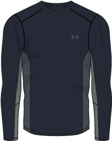 Men's UA Extreme Twill Base Crew, custom hoodie or sweatshirt with logo imprint 3