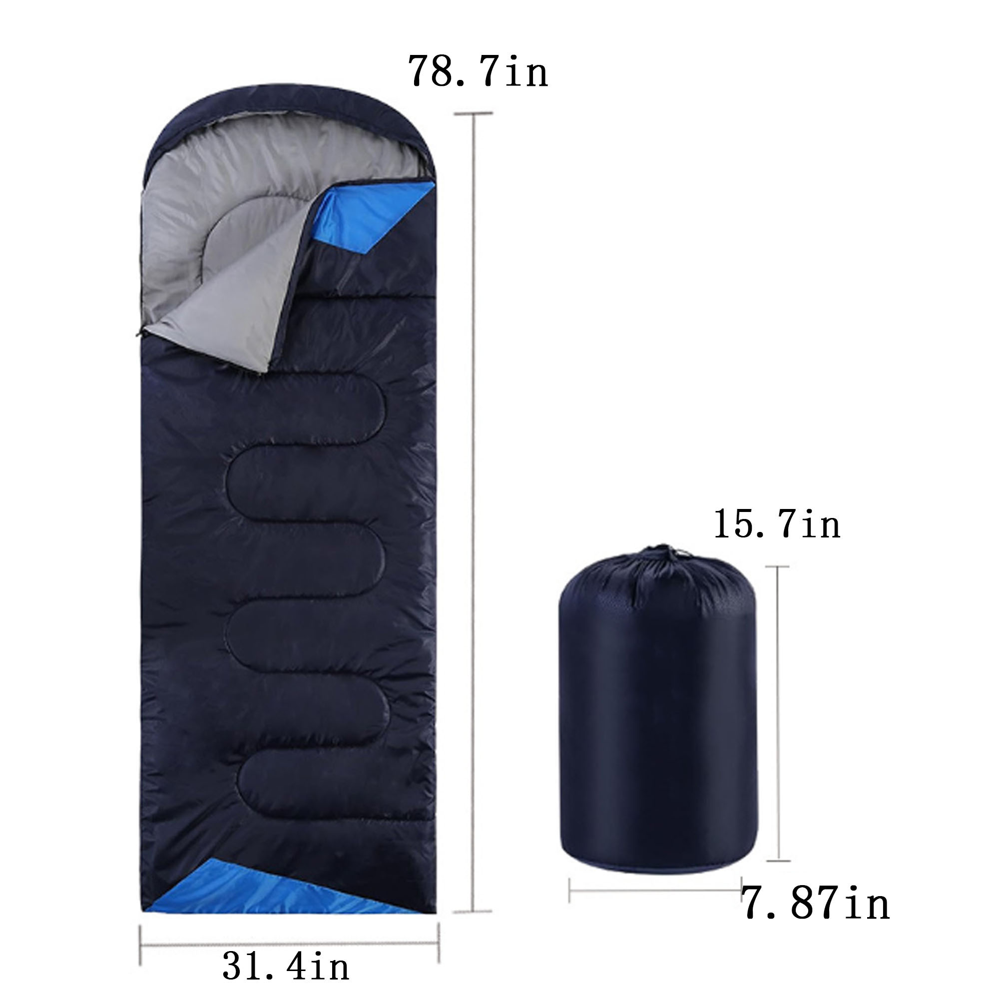 Adult Sleeping Bags for All Seasons, Cold & Warm Comfort 4