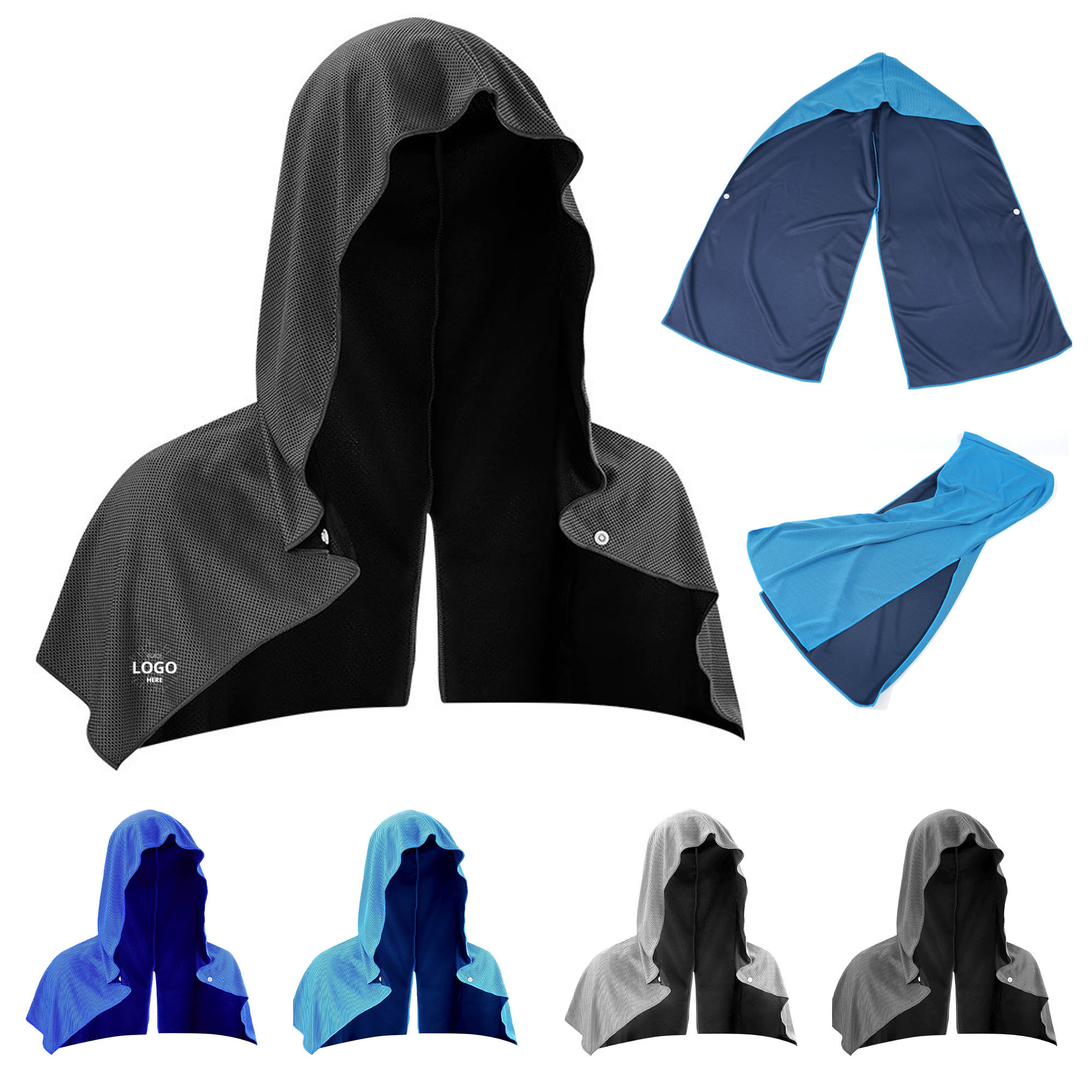 UV Protection Hooded Scarf 3