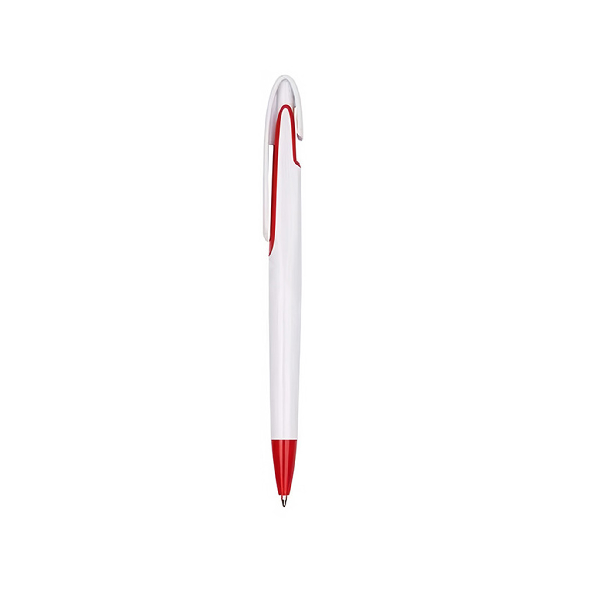 Plastic Retractable Ballpoint Pen With Swan Neck Accent 5