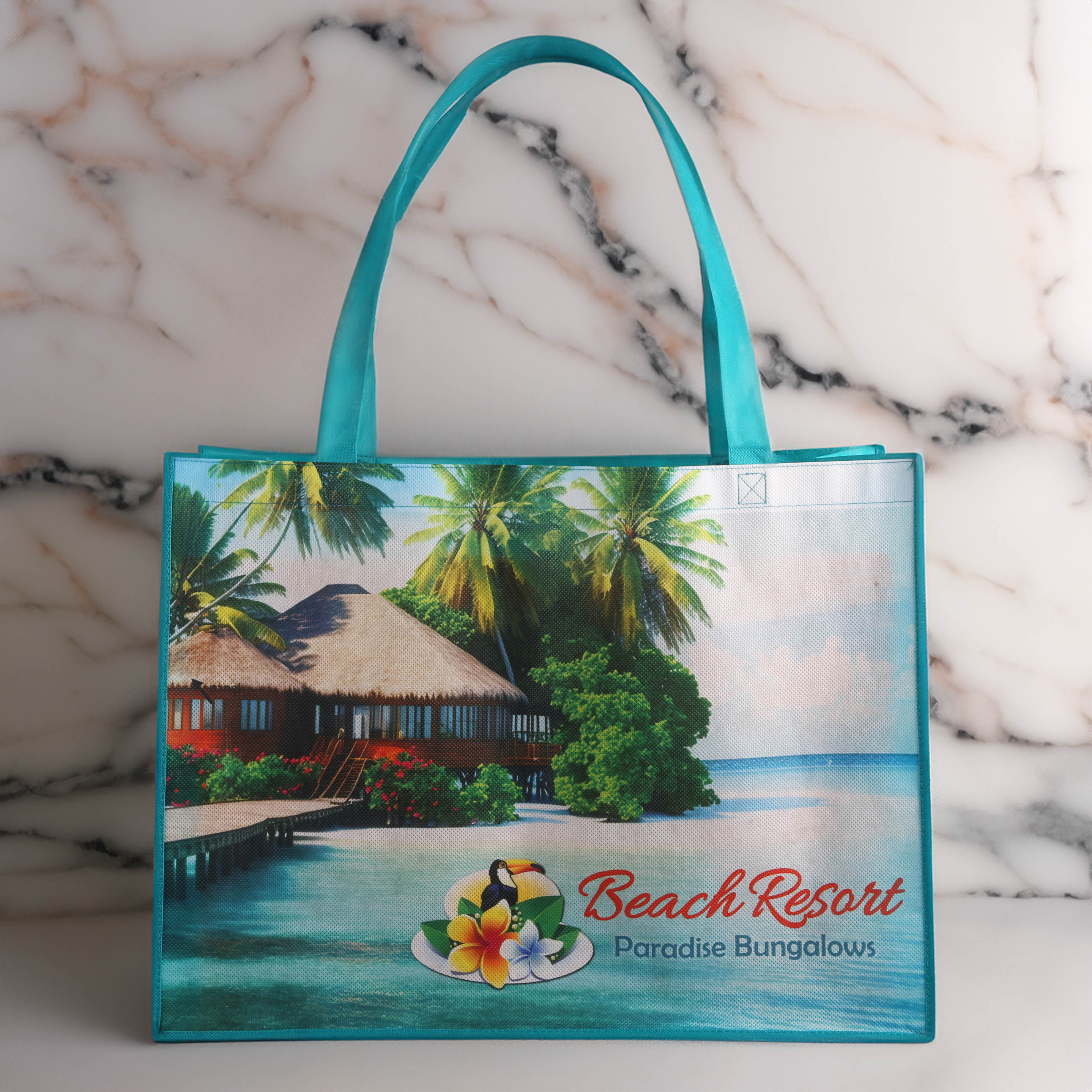 2 Sided Sublimated Large Non-Woven Shopping Tote Bag 3