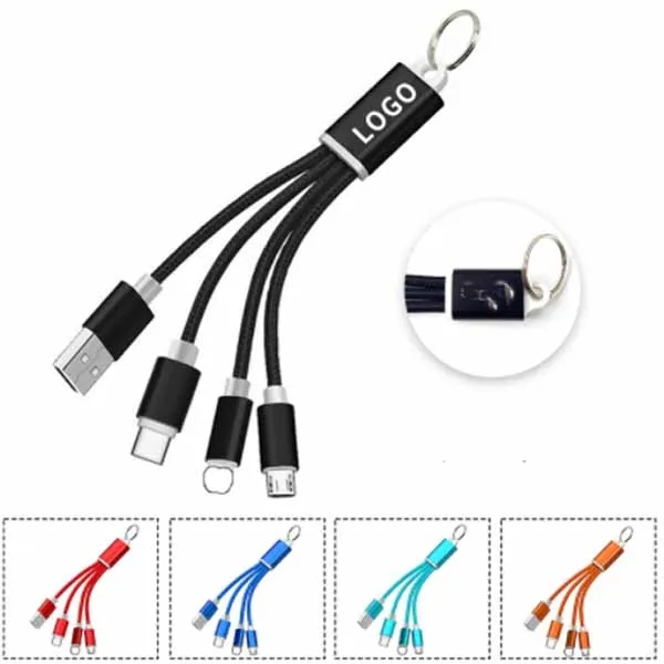 Mobile Phone Charging Data Line With Key Ring 3