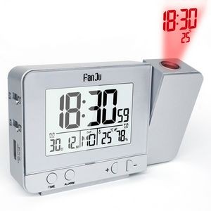 Projection Alarm Clock With Weather Station 7
