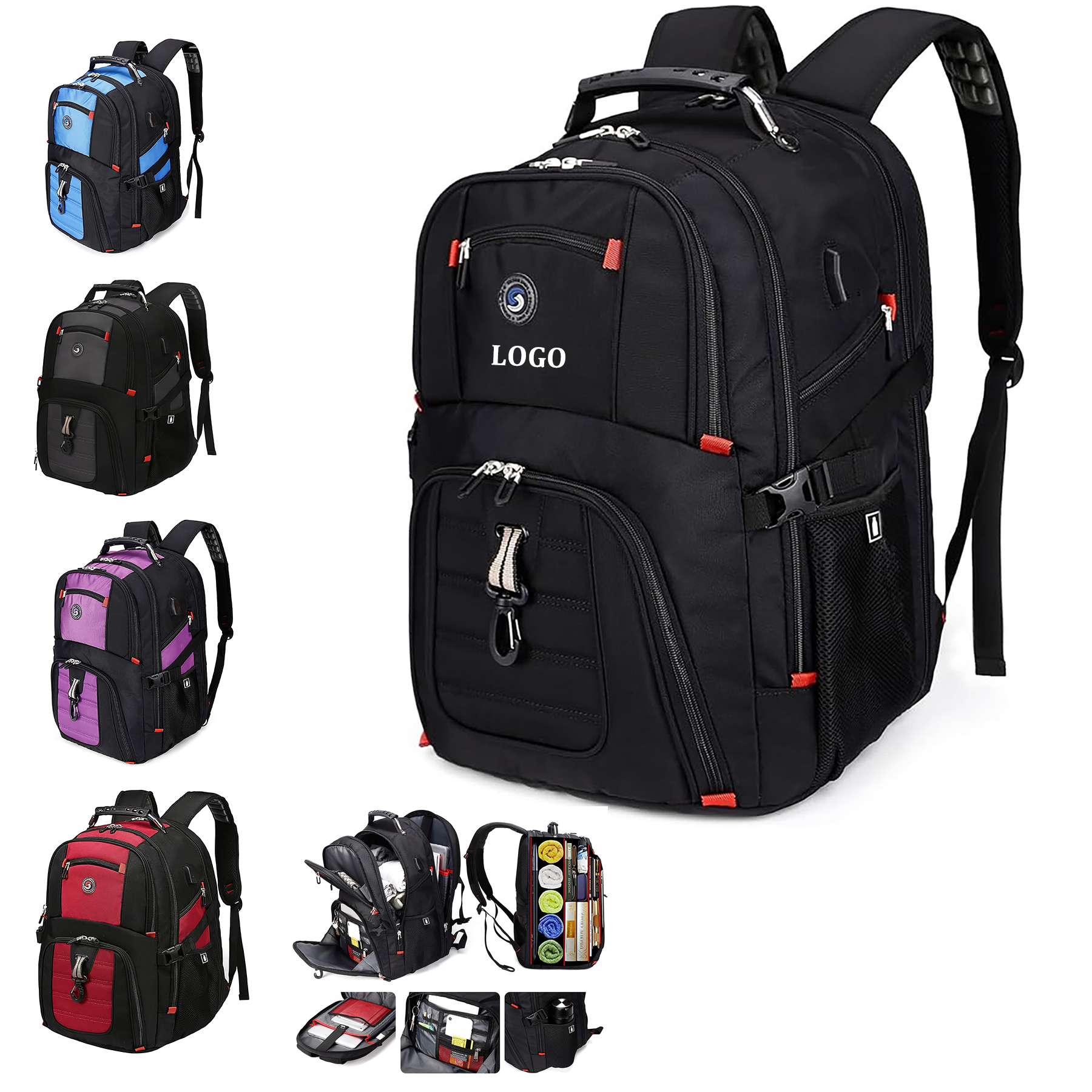 50L TSA Friendly Large Capacity Backpack 4