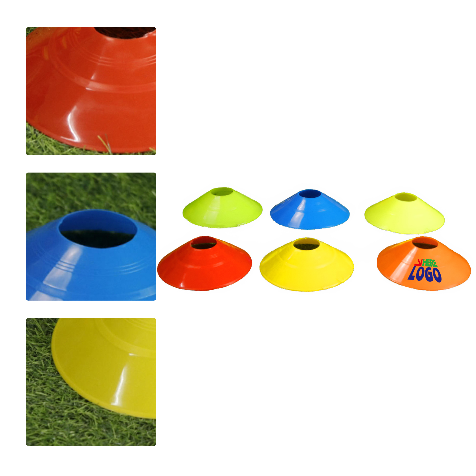 MOQ 50 Agility Training Cones for Soccer and Basketball 2