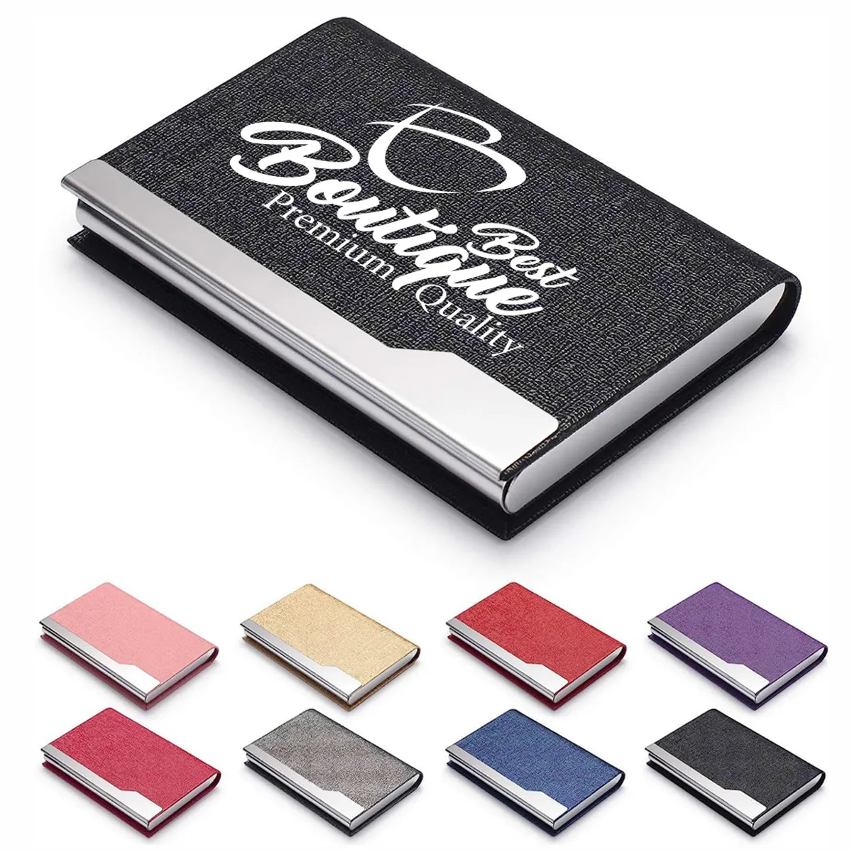 Slim Luxury Stainless Business Card Organizer For Men Women 2