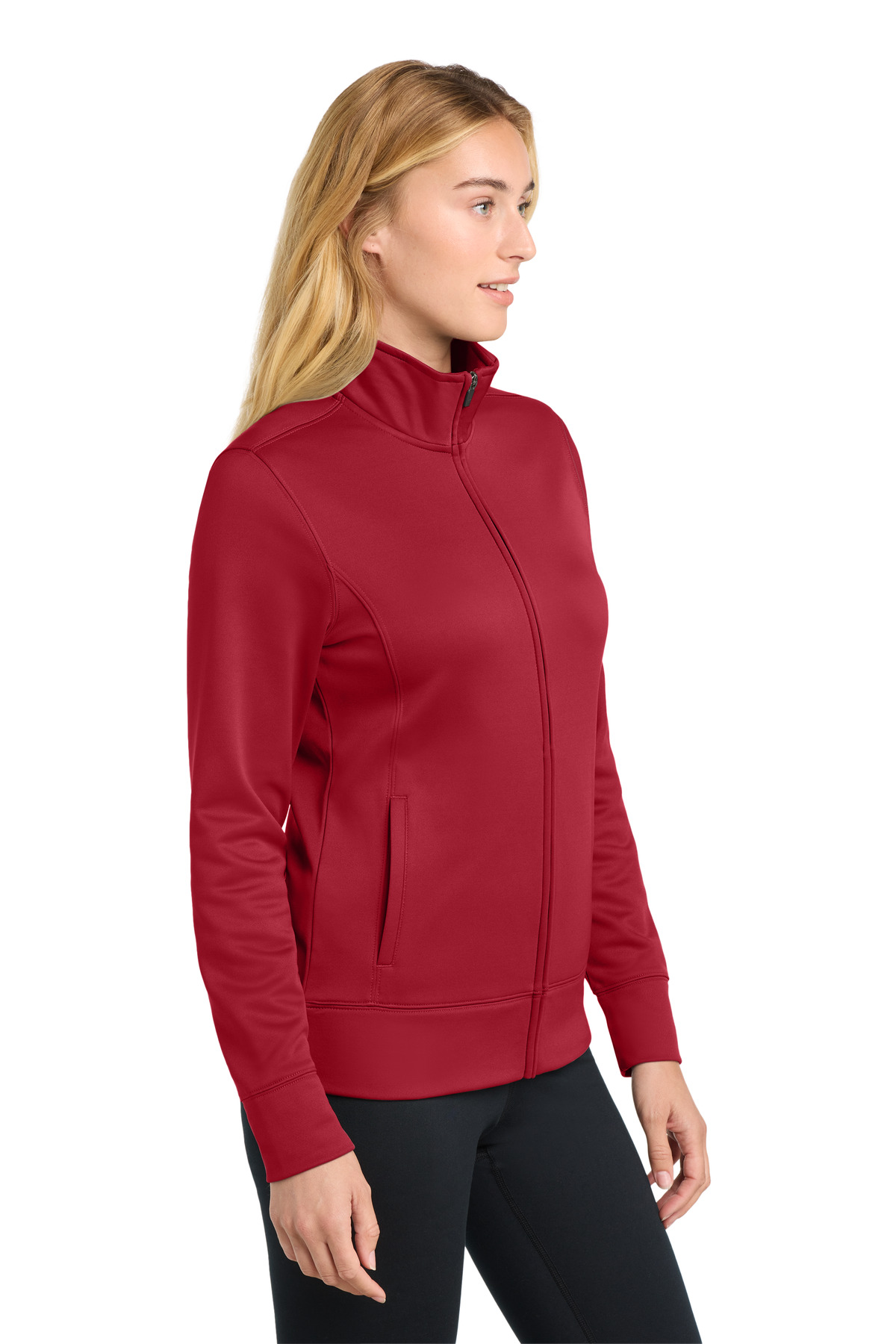 Sport-Tek Women's Sport-Wick Fleece Full-Zip Jacket. LST241 52