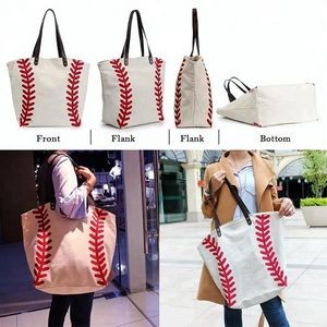 Large Baseball Tote Handle Shoulder Bag 2
