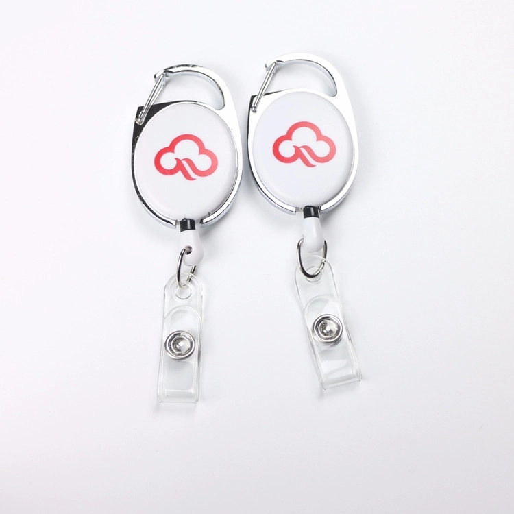 OVAL SHAPE RETRACTABLE BADGE HOLDER WITH CLIP 5