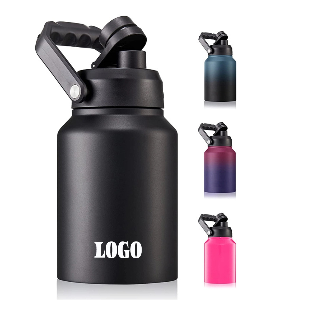 64OZ. Insulated Water Bottle Jug with Handle 2