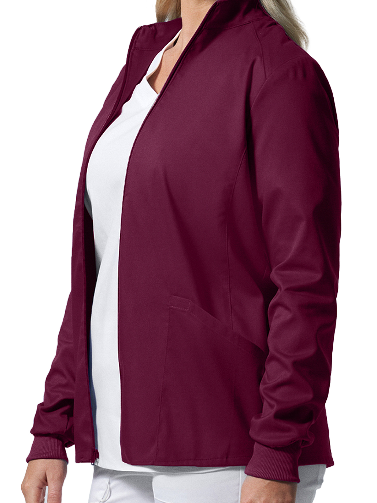 Landau - ProFlex - Women's Three-Pocket Mock Neck Zip-Front Jacket 22