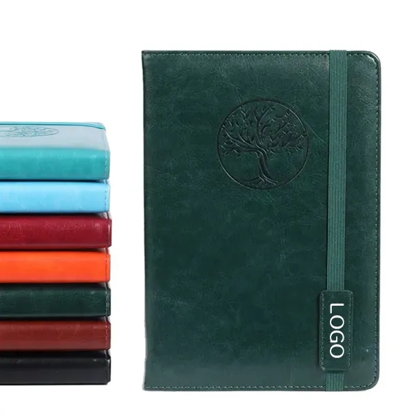 Vintage Elegance Leather Notebook with A5 Size 2