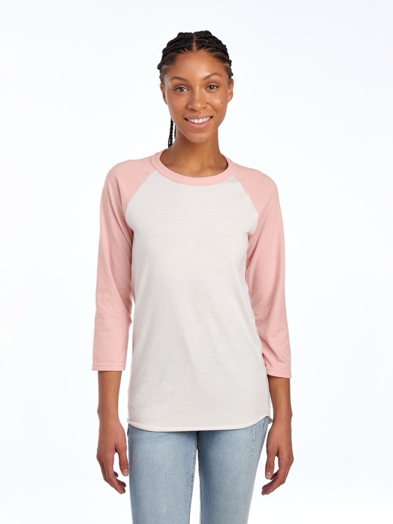 JERZEES Premium Blend Combed Ring-Spun Unisex ¾-Sleeve Raglan 23