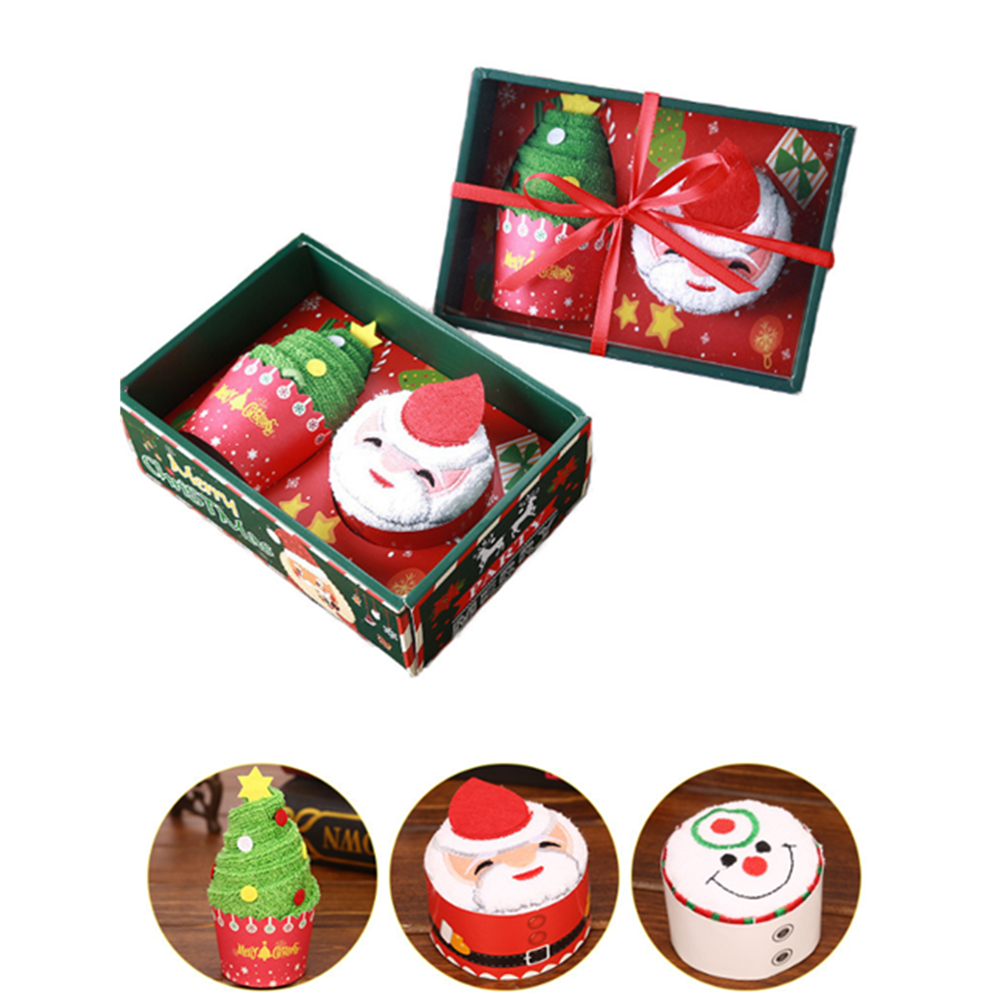 Christmas Tree Shaped Hand Towels Gift Towels 6