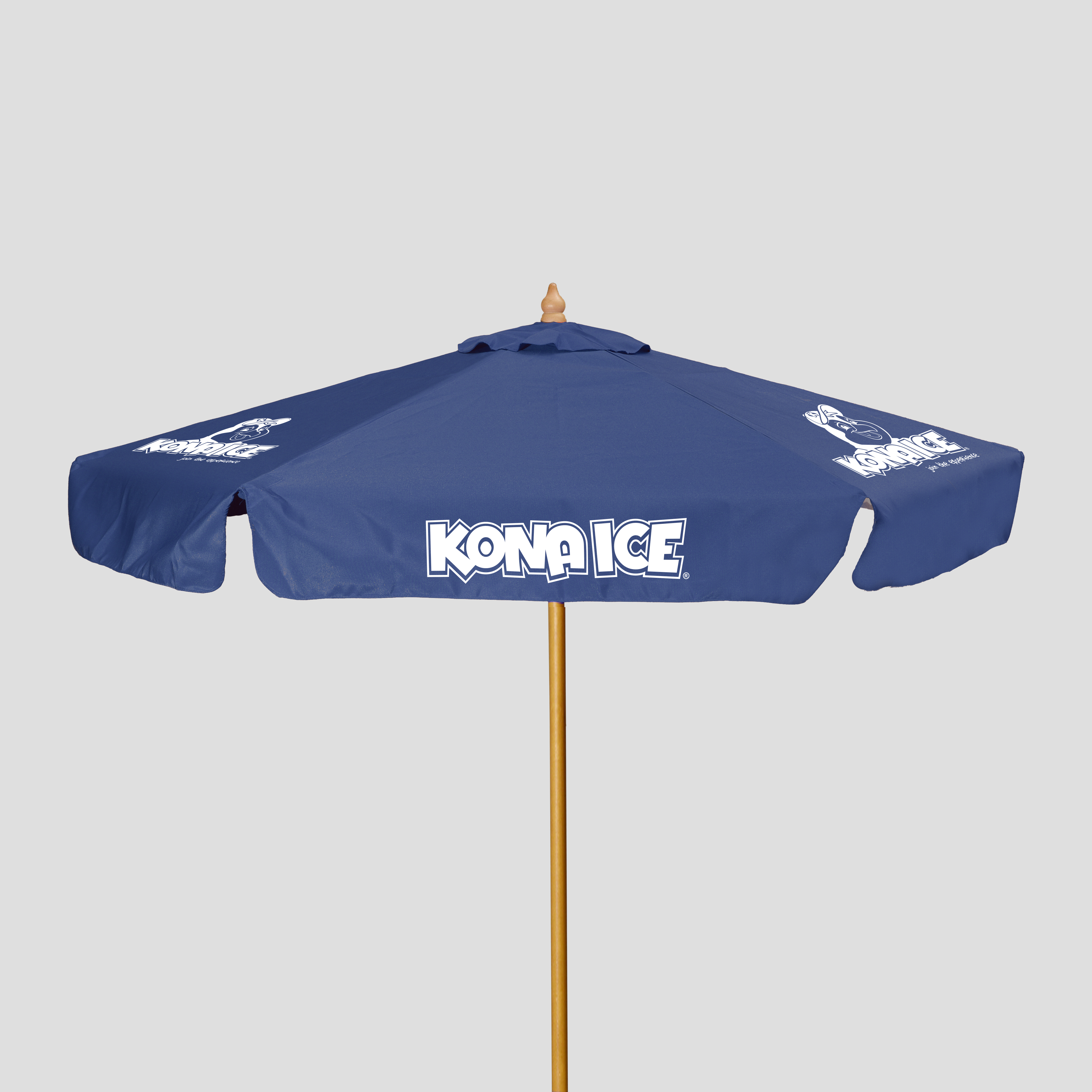 7' Wood Market Umbrella