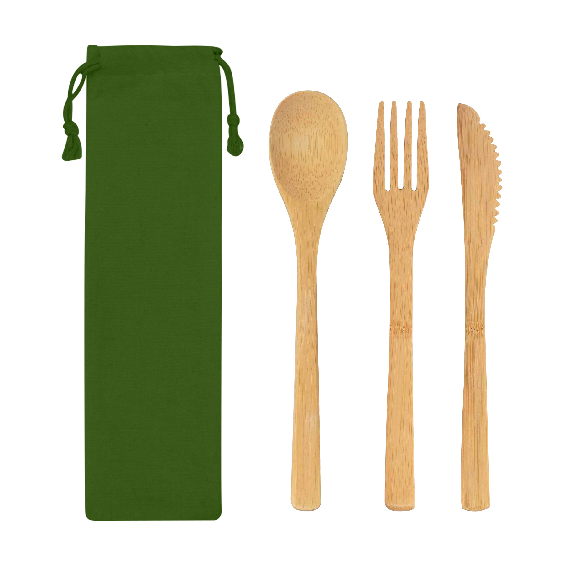 Reusable Bamboo Utensils Cutlery Set 6