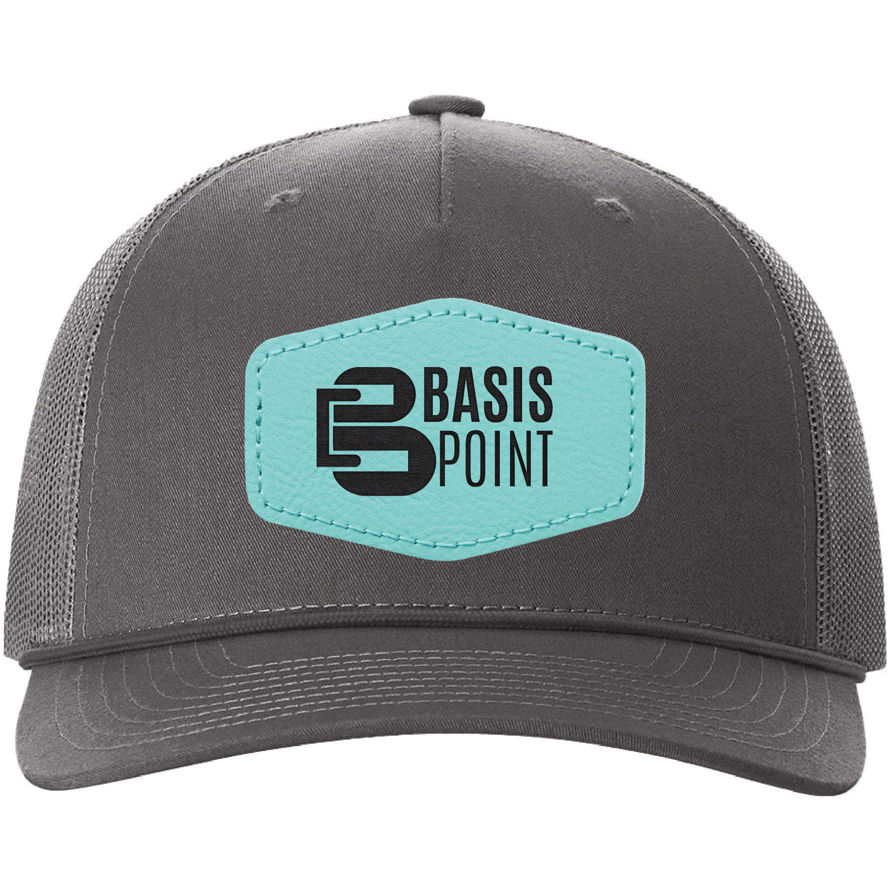 Richardson 112FPR 5-Panel Trucker Hat with Rope w/Leatherette Adhesive Patches or Embroidery 3