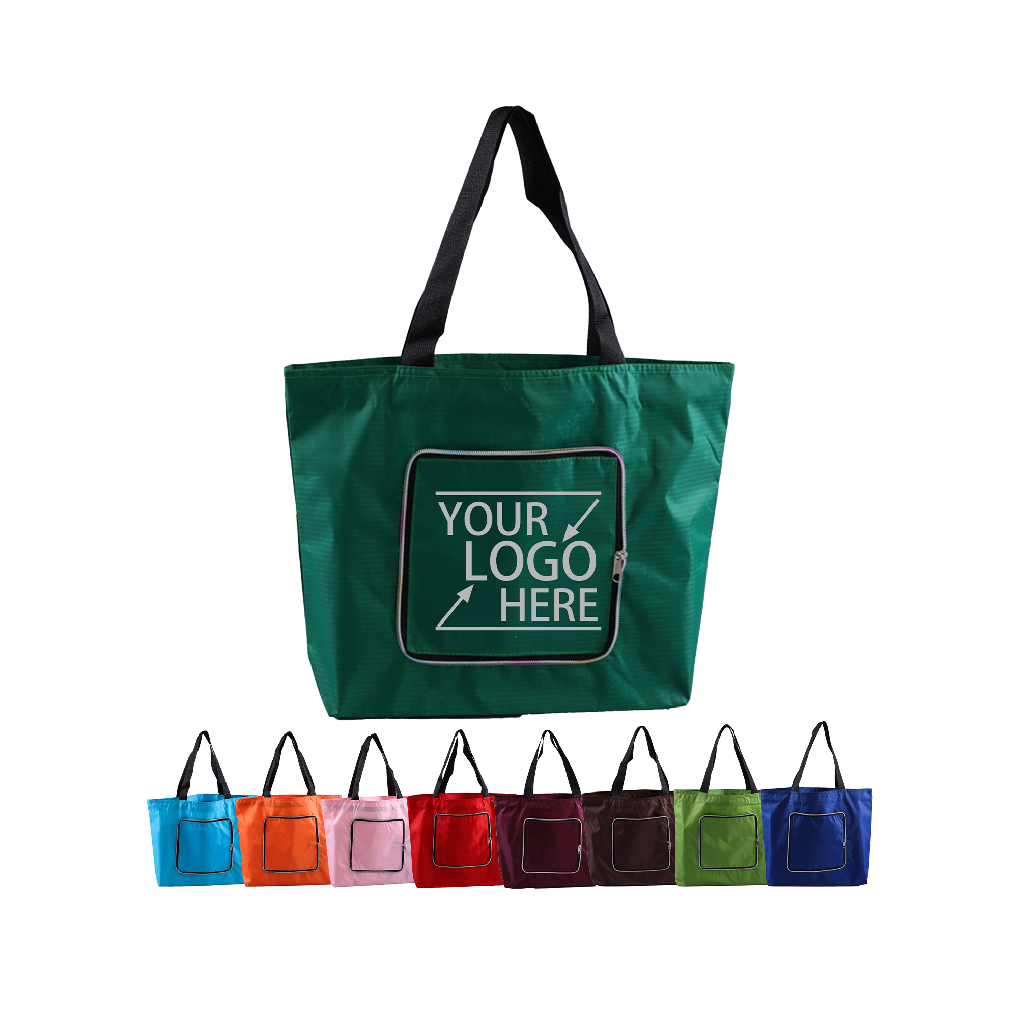 Portable Folding Oxford Tote, custom tote bag with logo imprint 2