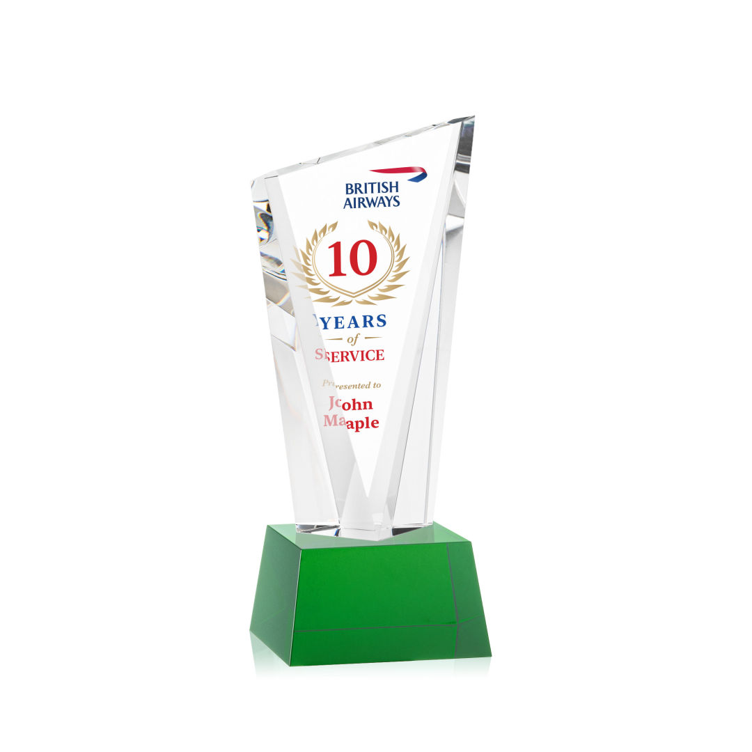 Plymouth VividPrint™ Award on Robson Base - Green 5