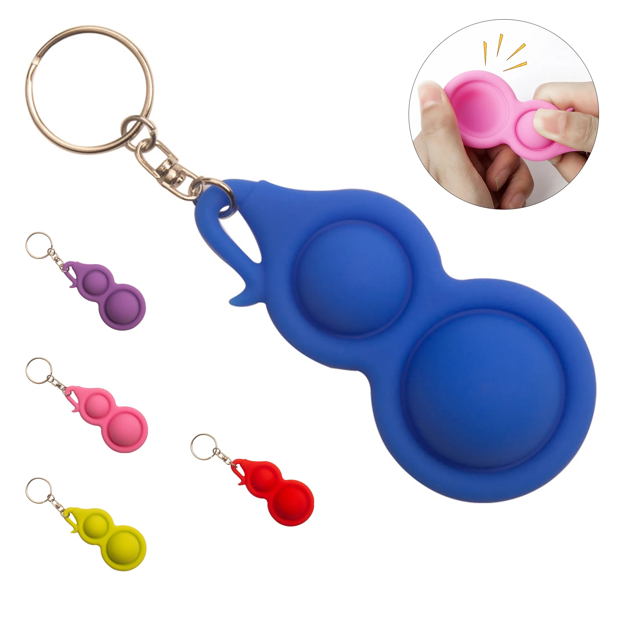 Dimple Gourd Shape Key Chain Fidget Toy 2