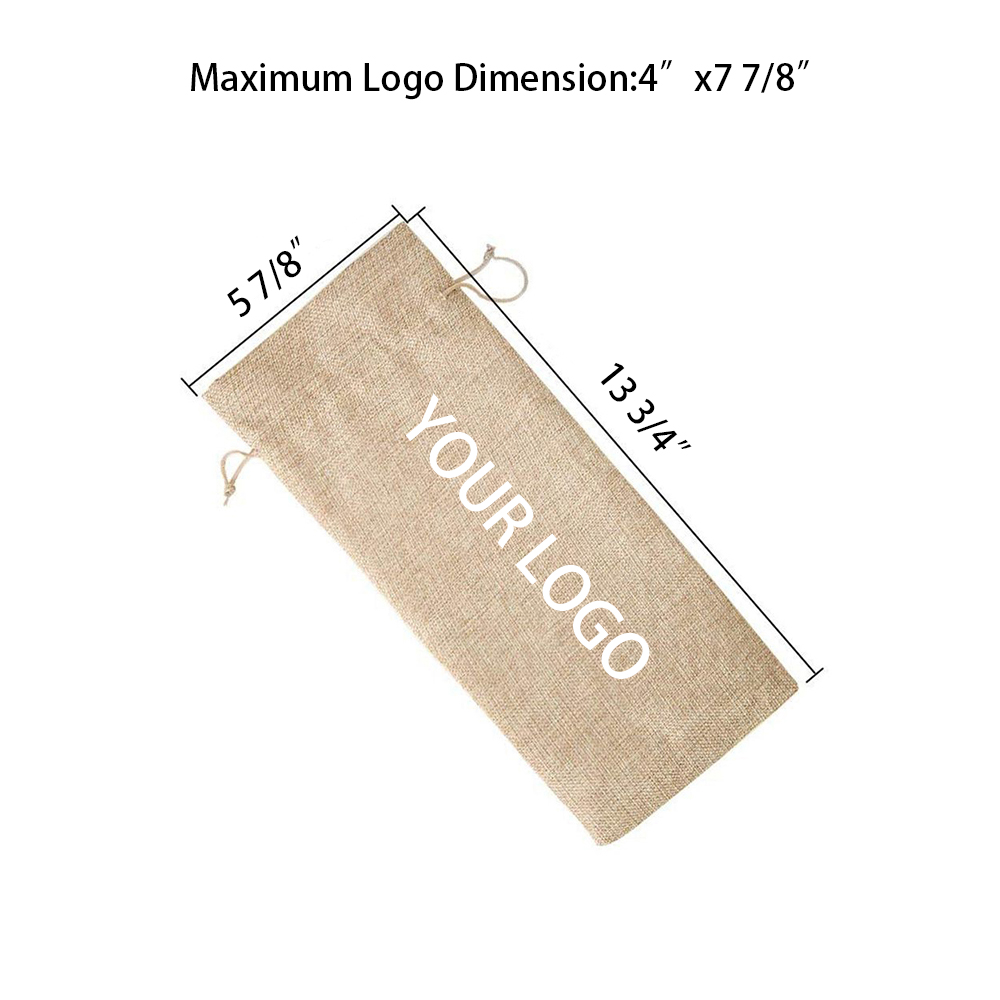 Champagne Burlap Packaging Bag 5