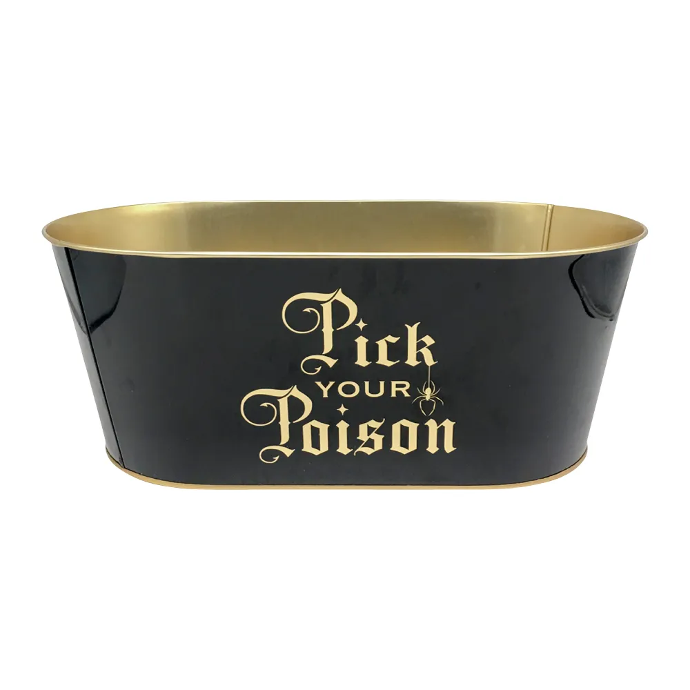 8L Galvanized Oval Beverage Tub 3