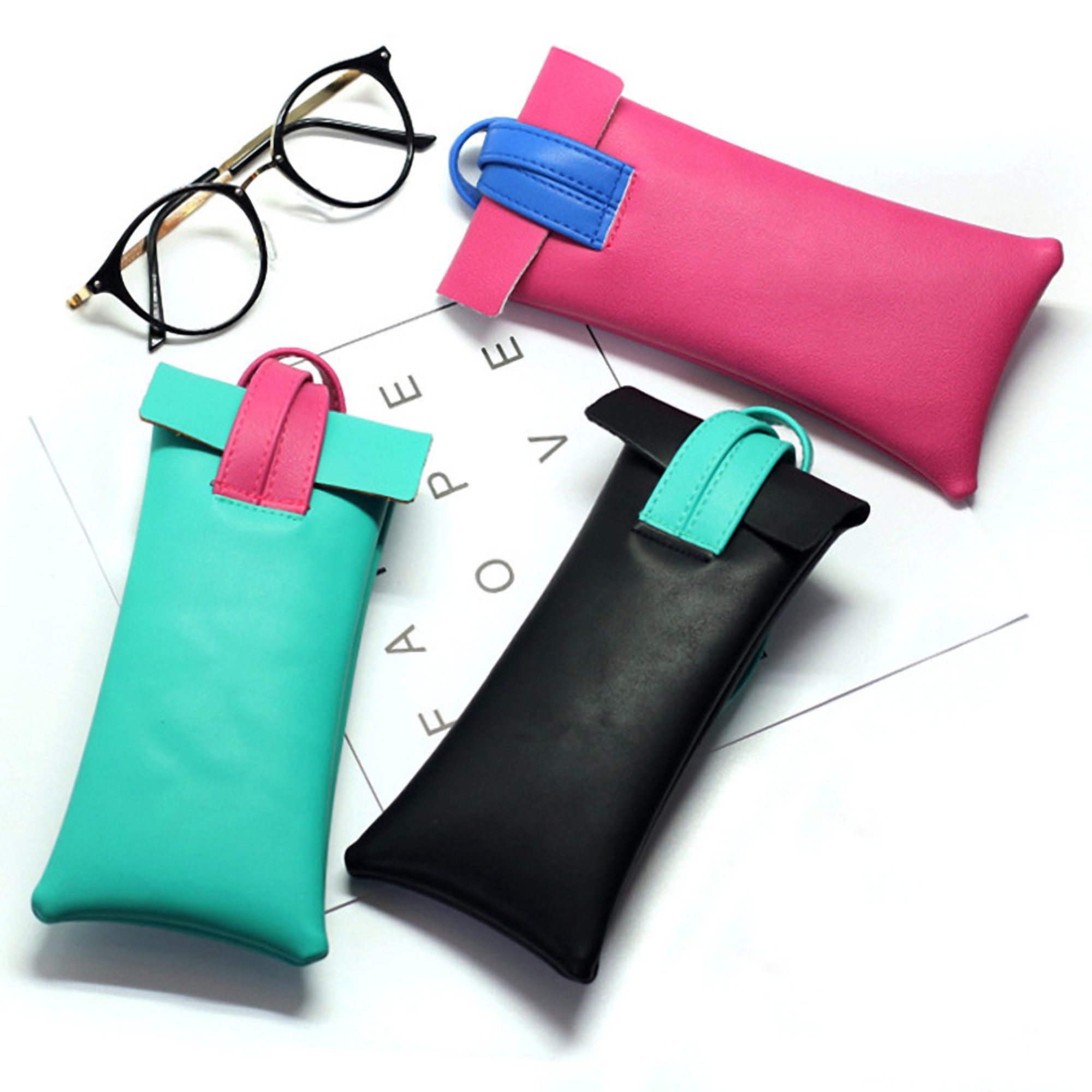 Waterproof Polyurethane Eyewear Pouch w/Strap 4