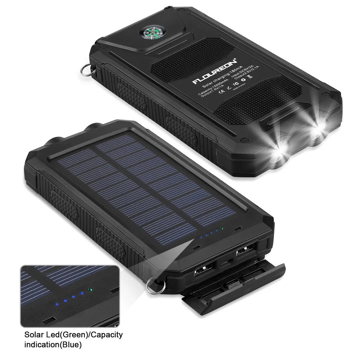 US Stock Portable Outdoor Waterproof Mobile Charger-10000mAh 4