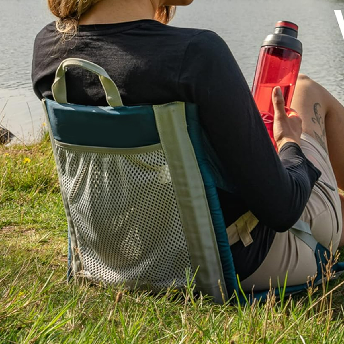 Portable Folding Outdoor Stadium Seat with Adjustable Strap 5