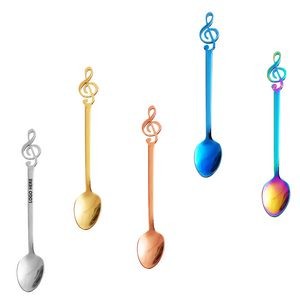5.19 Inch Music Note Clover Coffee Spoon 4