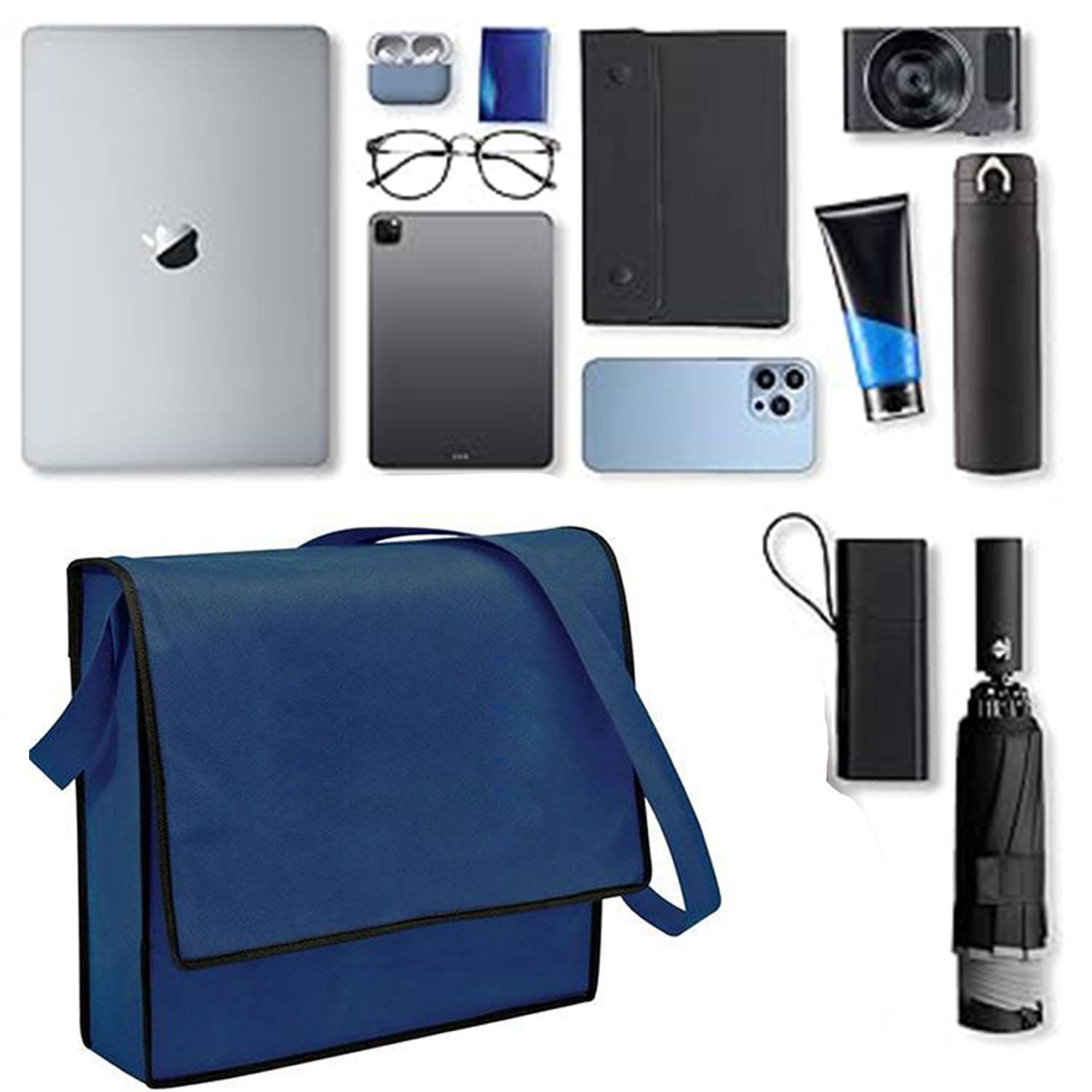 Non-woven cross-body messenger bag 3