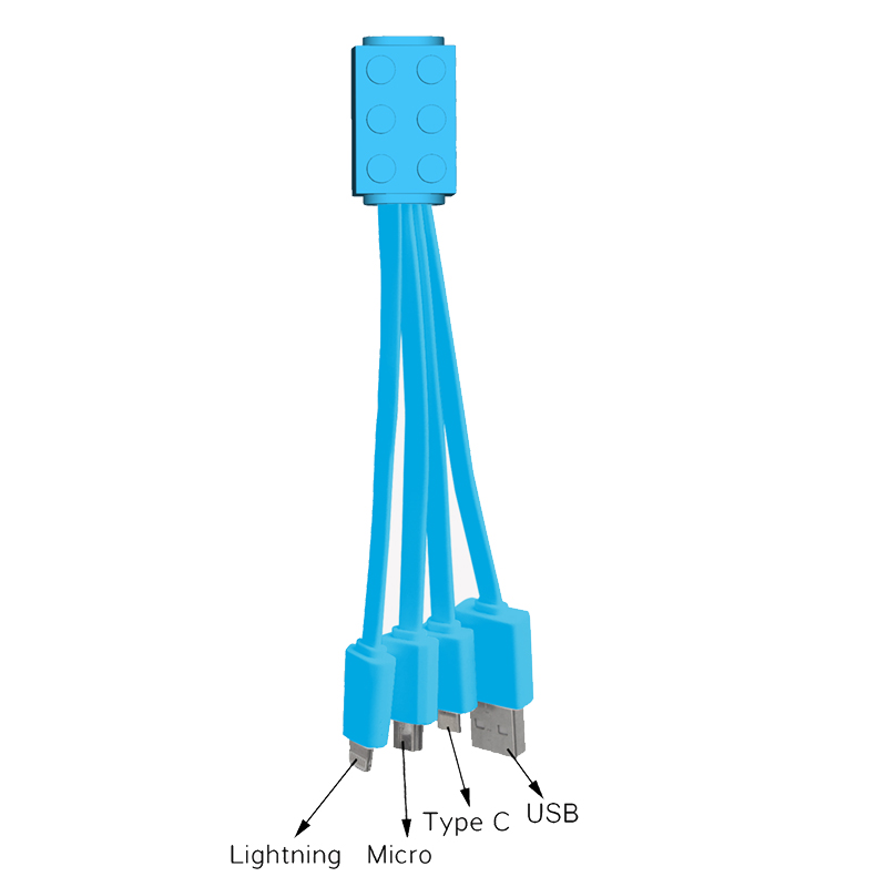 Custom PVC 4" 1 Charging Cable Any Shape and Color 2