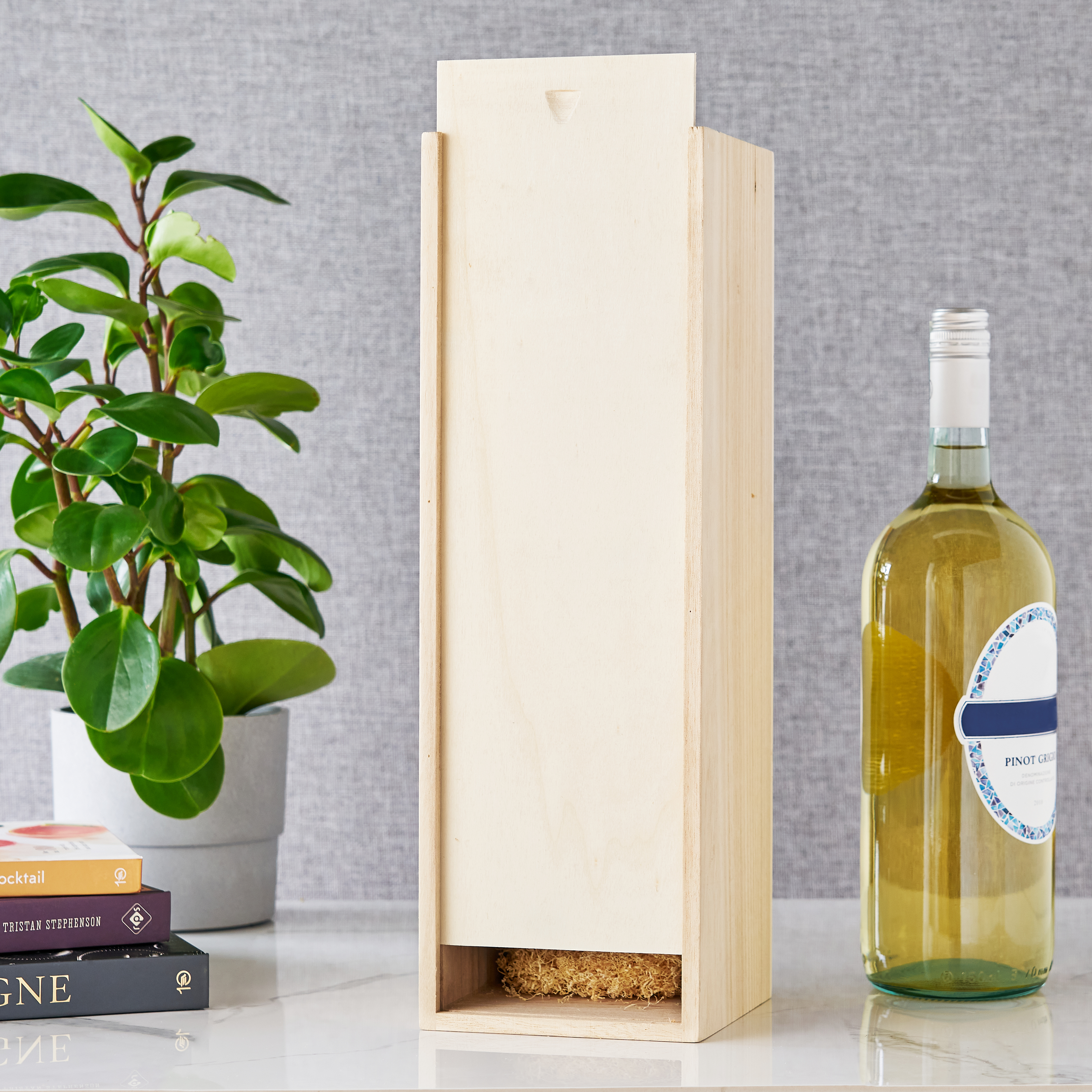Twine Living® Magnum Wooden Wine Box 1