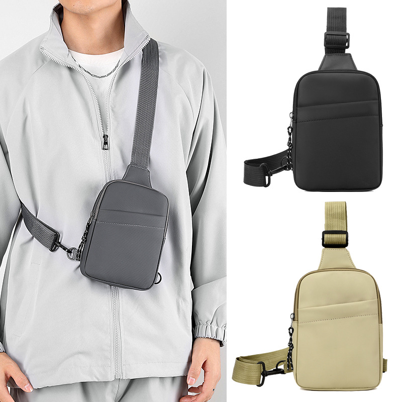 PU leather chest bag 2