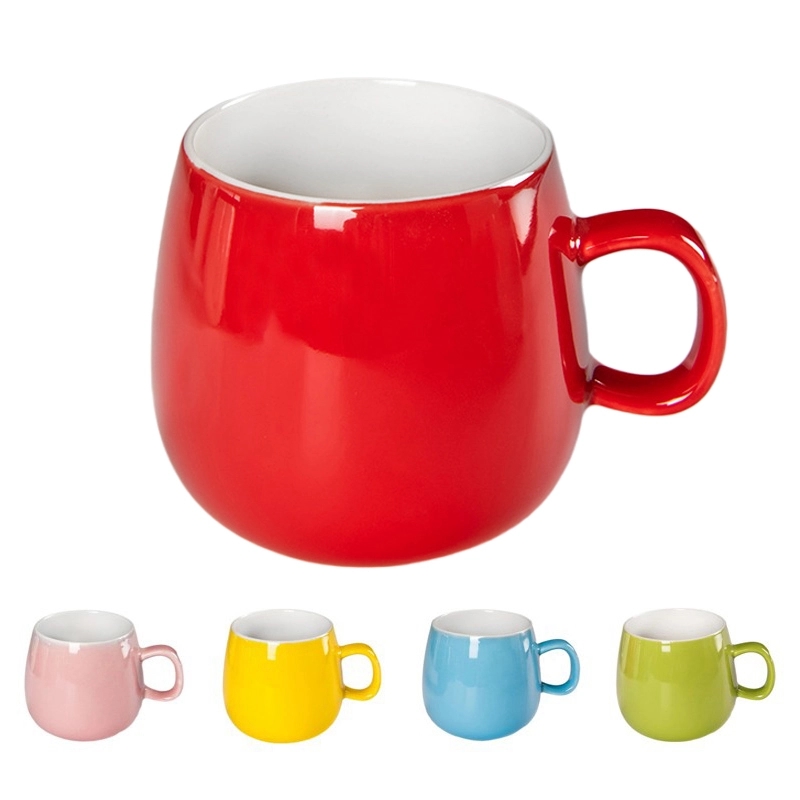 Custom Logo 9 oz. Ceramic Milk Mug 7
