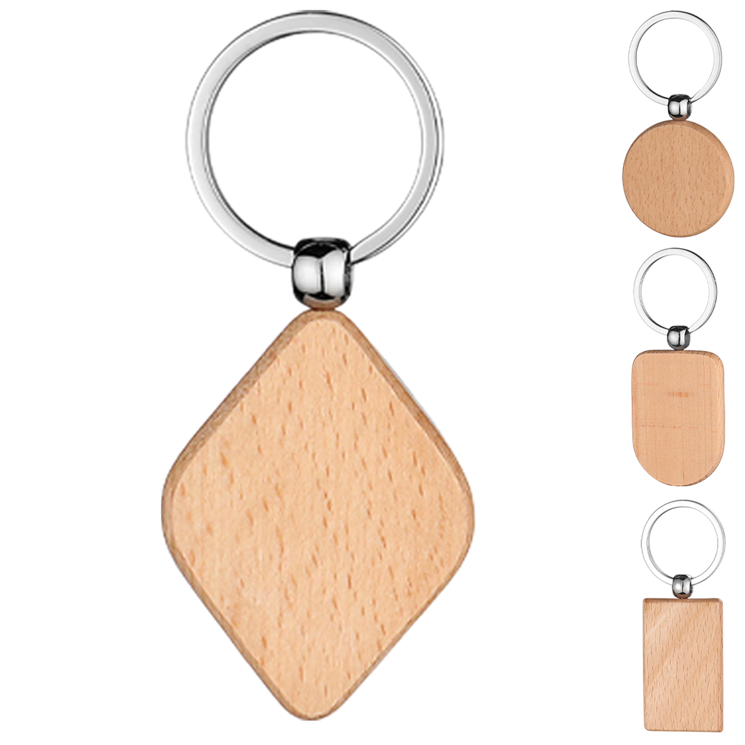 Wooden Keychain Tag 2