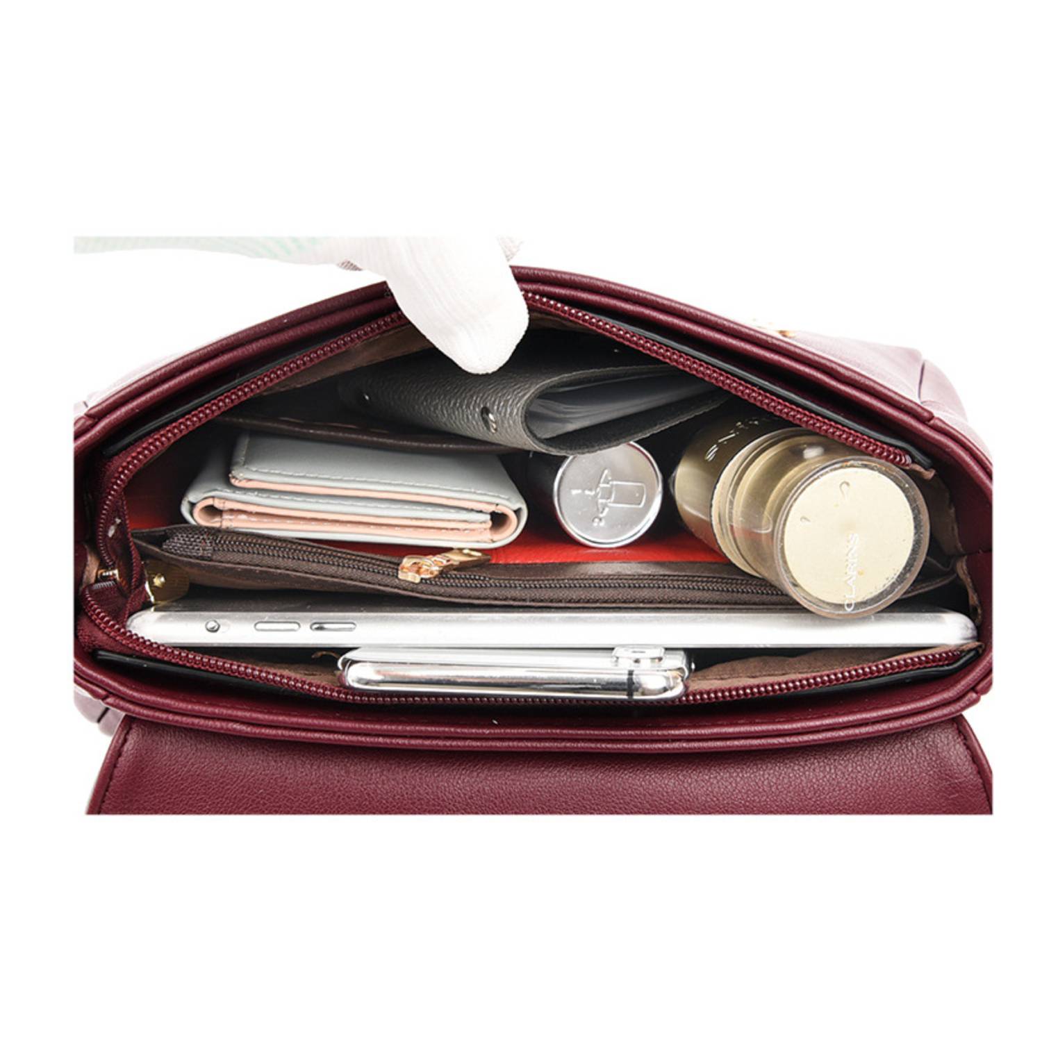 PU Leather Crossbody Tote Bag 5