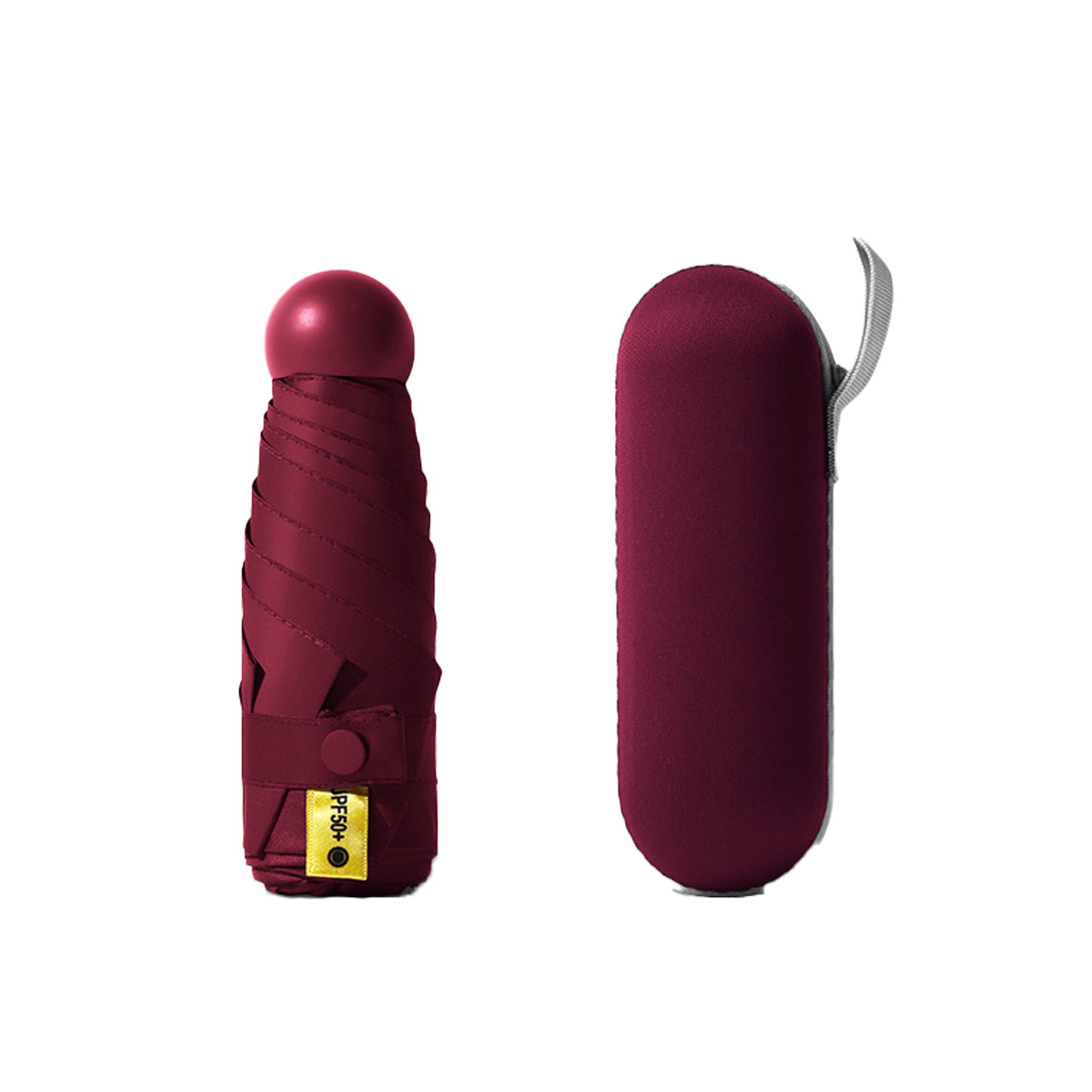 Mini Folding Compact Umbrella With Case 7