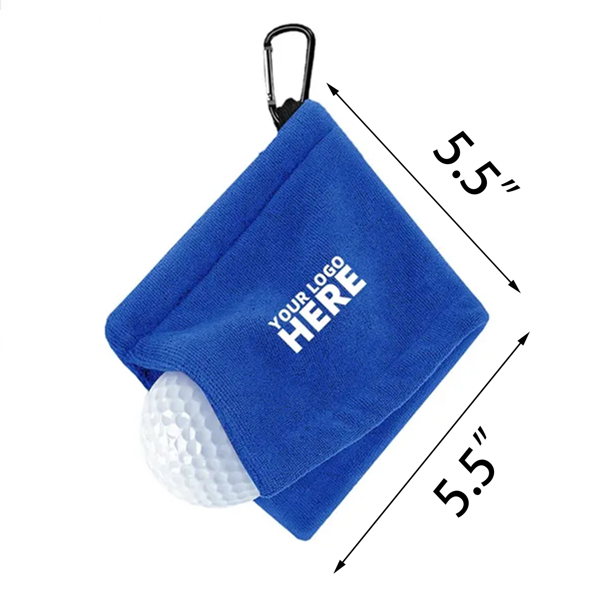 MOQ50 Golf Ball Towel with Clip 2