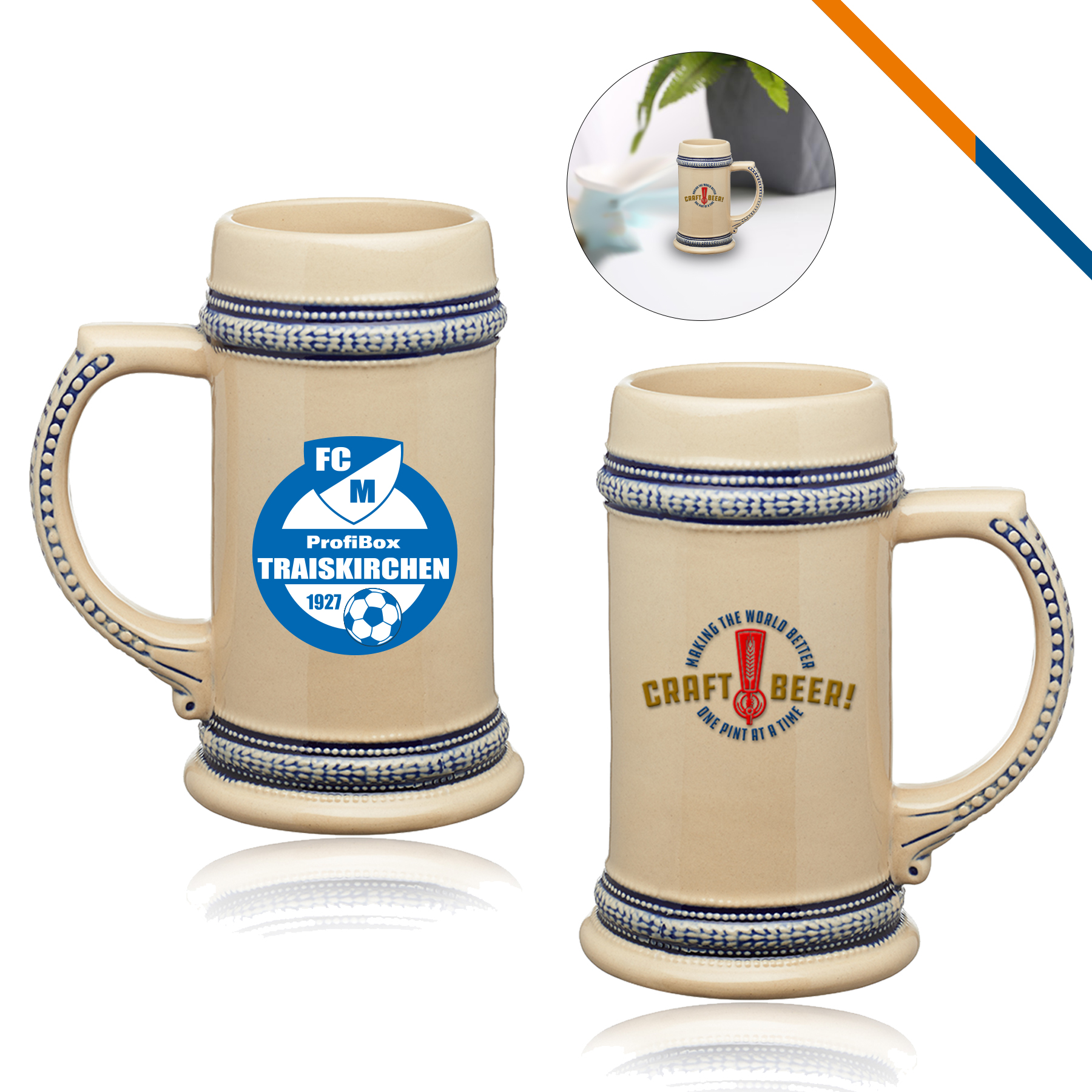 Trecent Ceramic Tankard - 17 OZ 1