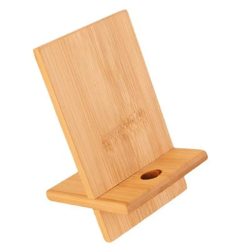 Durable Bamboo Phone Stand Portable for Viewing 2