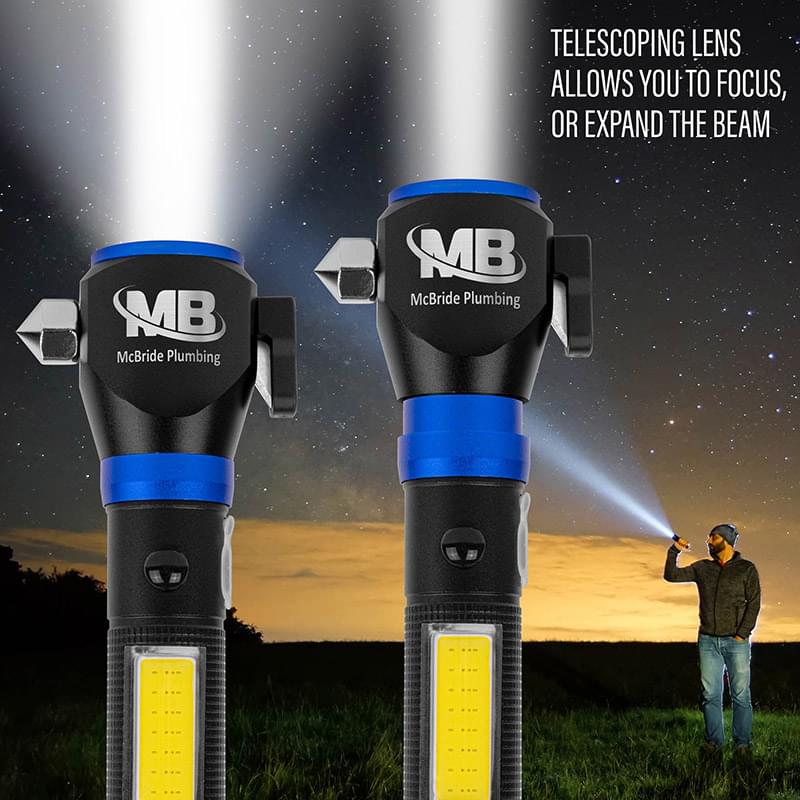 CROSSOVER-200 Tactical Multi-Functional Flashlight with COB Lamp USB Chargeable Focus 3